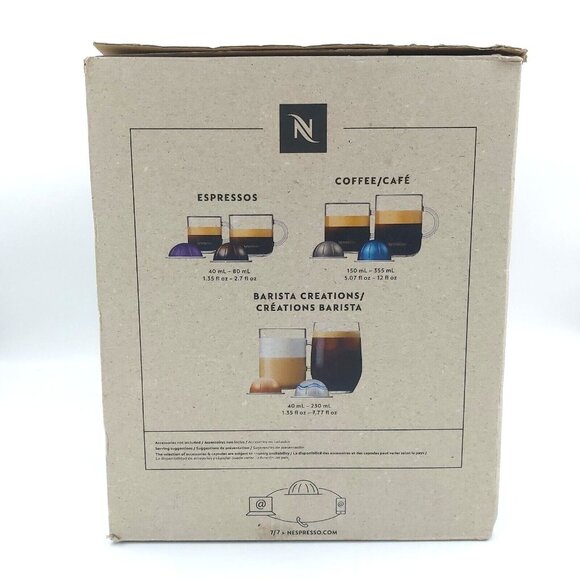 Nespresso Vertuo Pop+ Dark Grey Coffee Espresso Maker Breville Compact 5 Size - Picture 11 of 12